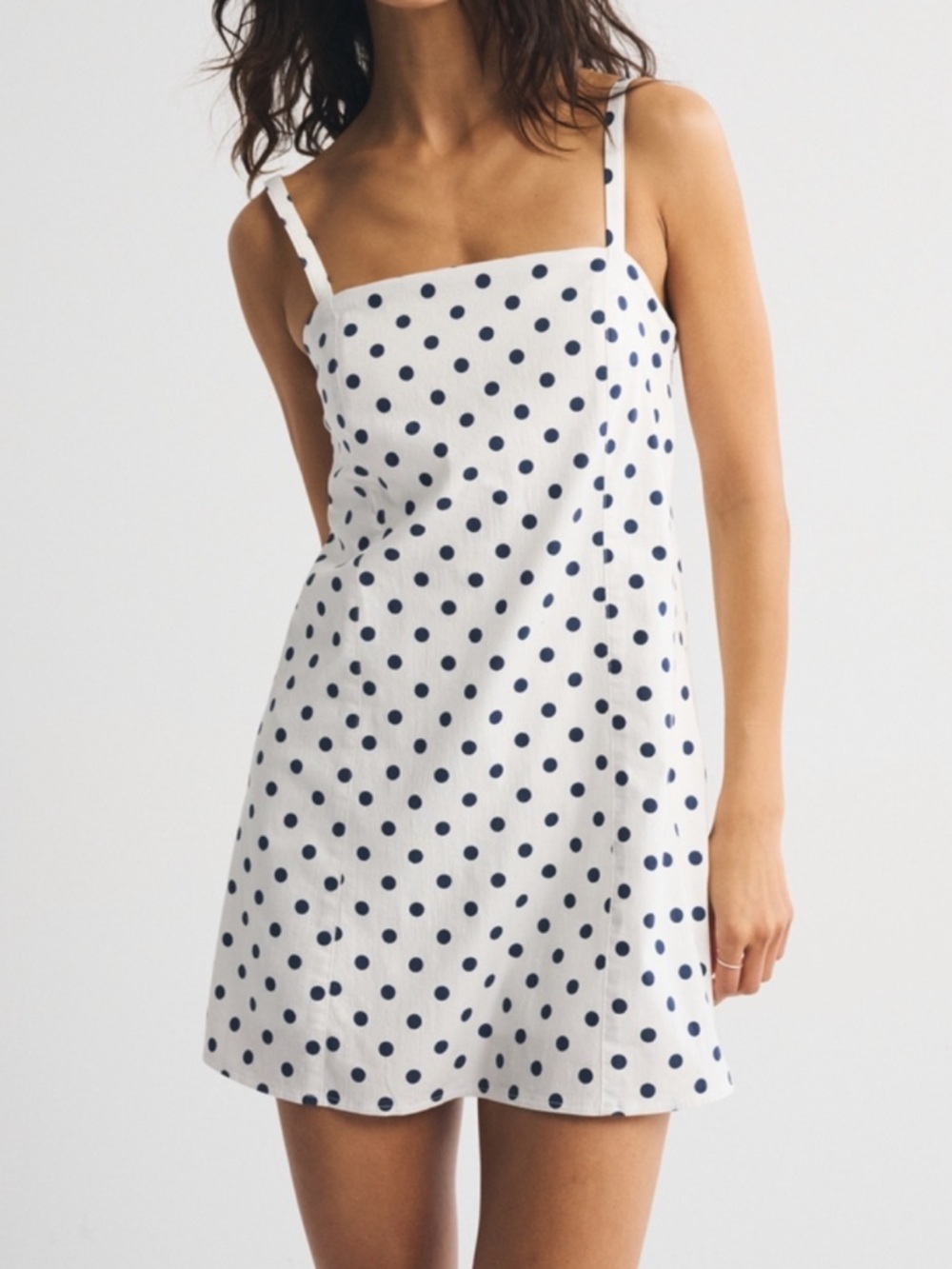 NWT Abercrombie White Polka Dot Bra Free Skort